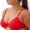 top meia taça red crochet