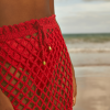 Saia Crochet Mídi Red