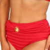 Tanga Biquíni Hot Pants Sol Red Crochet